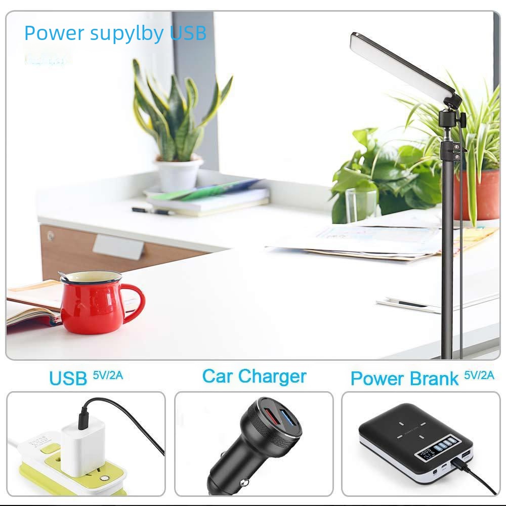 삼발이 LED 스탠드 라이트 다용도 LED 캠핑라이트 낚시용 휴대용 USB 전원 작업램프 - 상세 이미지 2