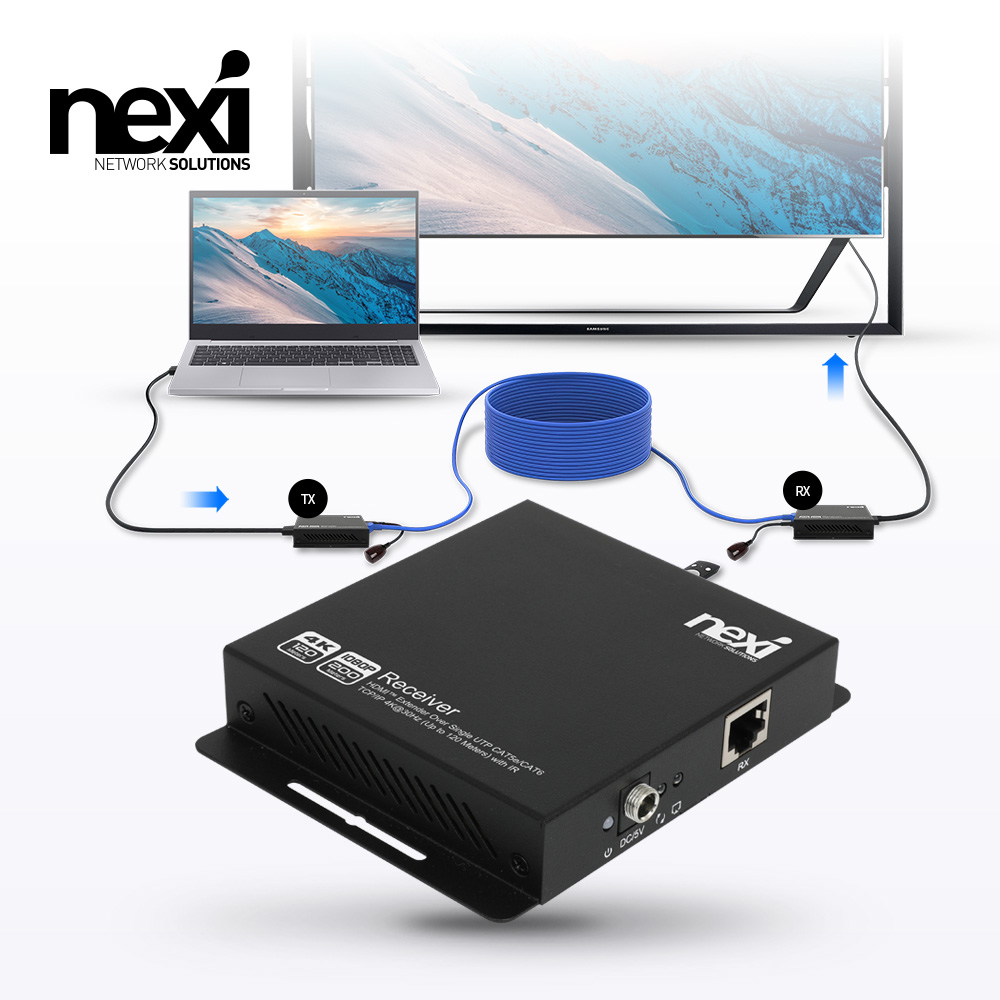HDMI 익스텐더 4K RX UTP 거리연장기 송수신기 세트 200M - 상세 이미지 2