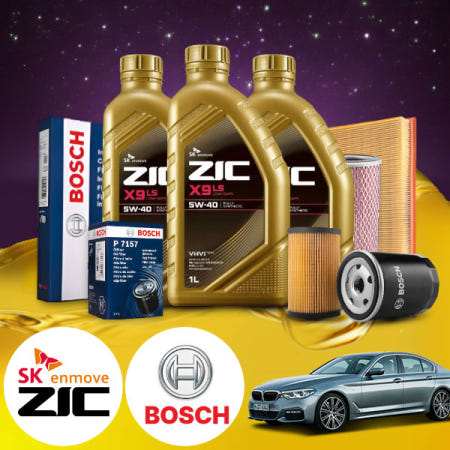 싸파츠 G30 520d (18~20) (B47) 디젤 지크 X9 LS 5W40 엔진오일필터세트 6Liter