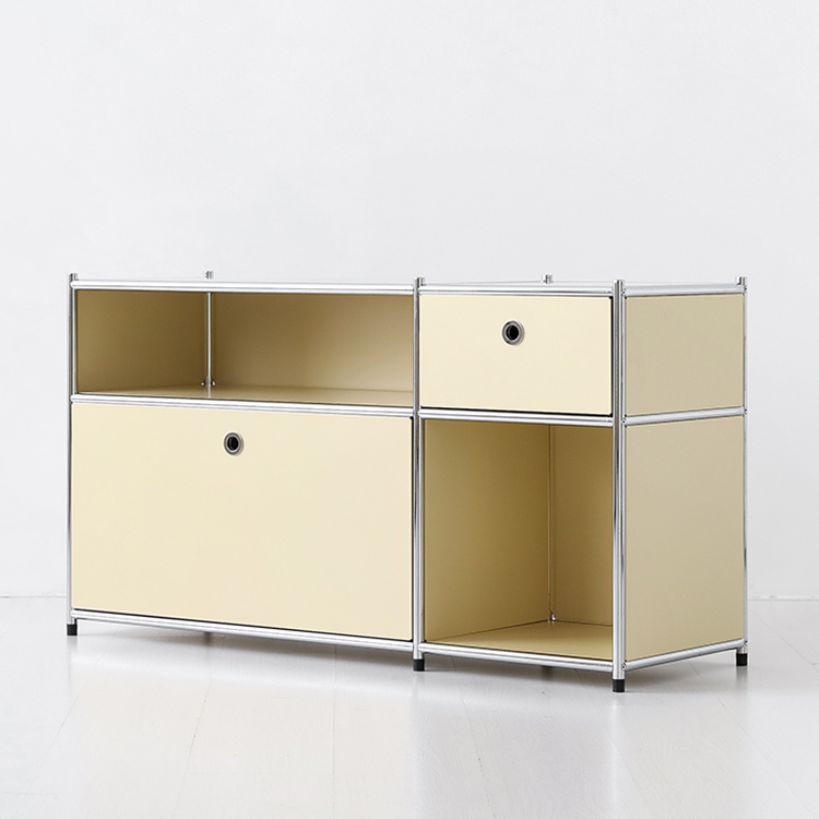 심플리 2x2 수납장 2문 BC615 1168mmx400mmx640mm, 2단, 솔리드베이지 4315.3799 - 상세 이미지 2
