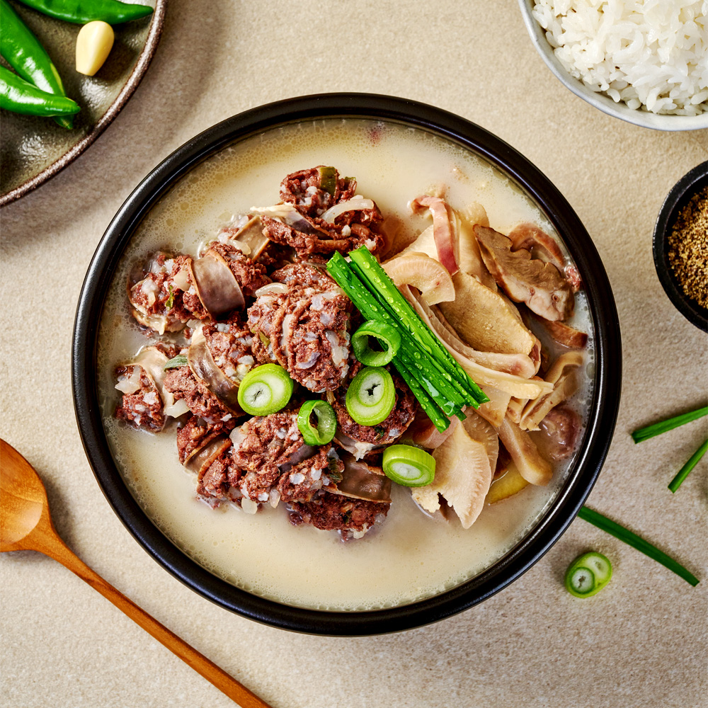 프리미엄 맑은 돼지국밥 600g 캠핑 순대국 순대 국밥 밀키트 해장국 이미지 6