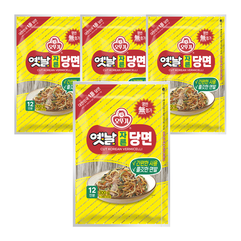 오뚜기 옛날 자른당면 300g 4개 - 메인 이미지