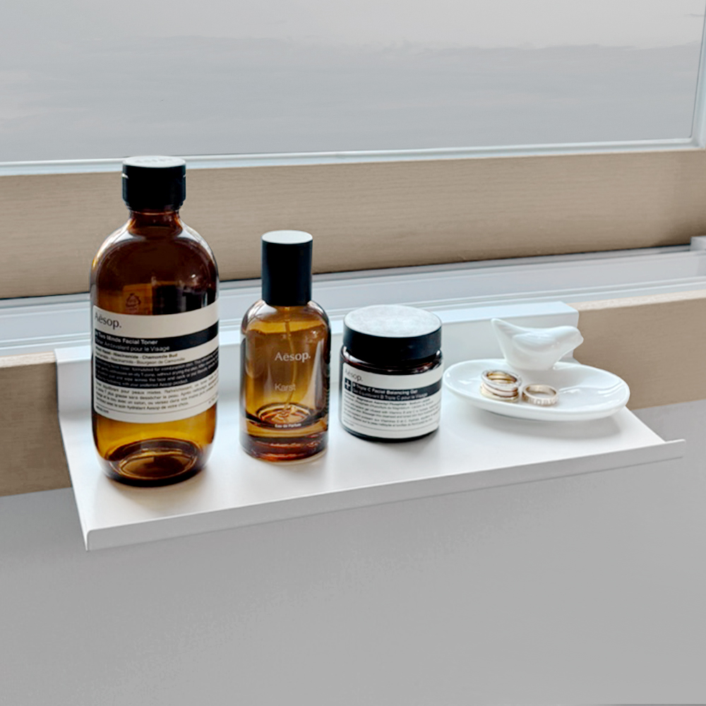 다용도 철제 틈새 창틀 선반 (+자석 후크) / 창문 화분 정리대 베란다 세탁실 선반