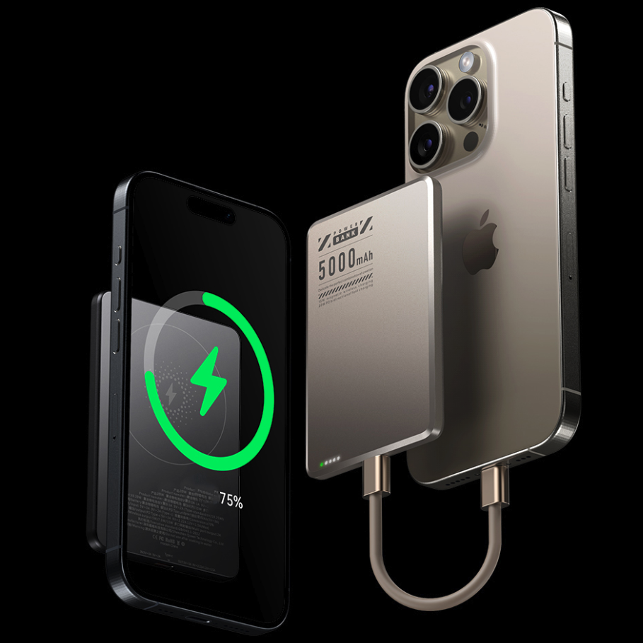 맥세이프 보조배터리 X6 MINI 5000mAh 대용량 무선 충전 PD 20W 고속 충전 - 상세 이미지 3