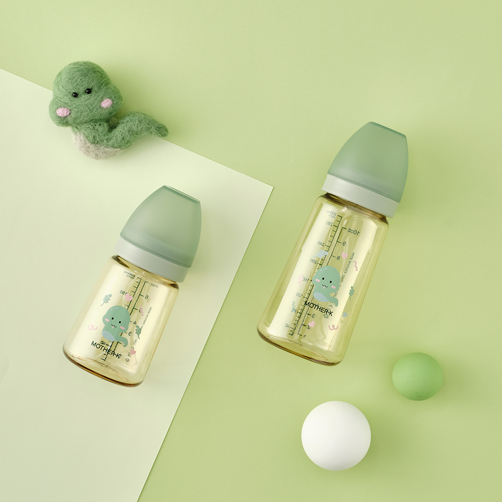 마더케이 신생아 PPSU 젖병 배앓이 방지 (노꼭지) 280ml, 3개, 뱀뱀 - 상세 이미지 2