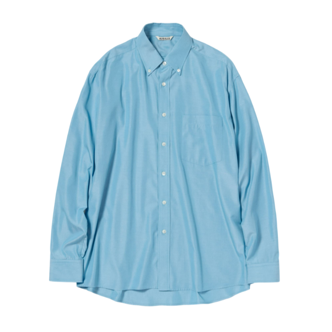 오라리 셔츠 SILK BROAD BUTTON DOWN SHIRT 25SS 남자 남성 남방 - 메인 이미지