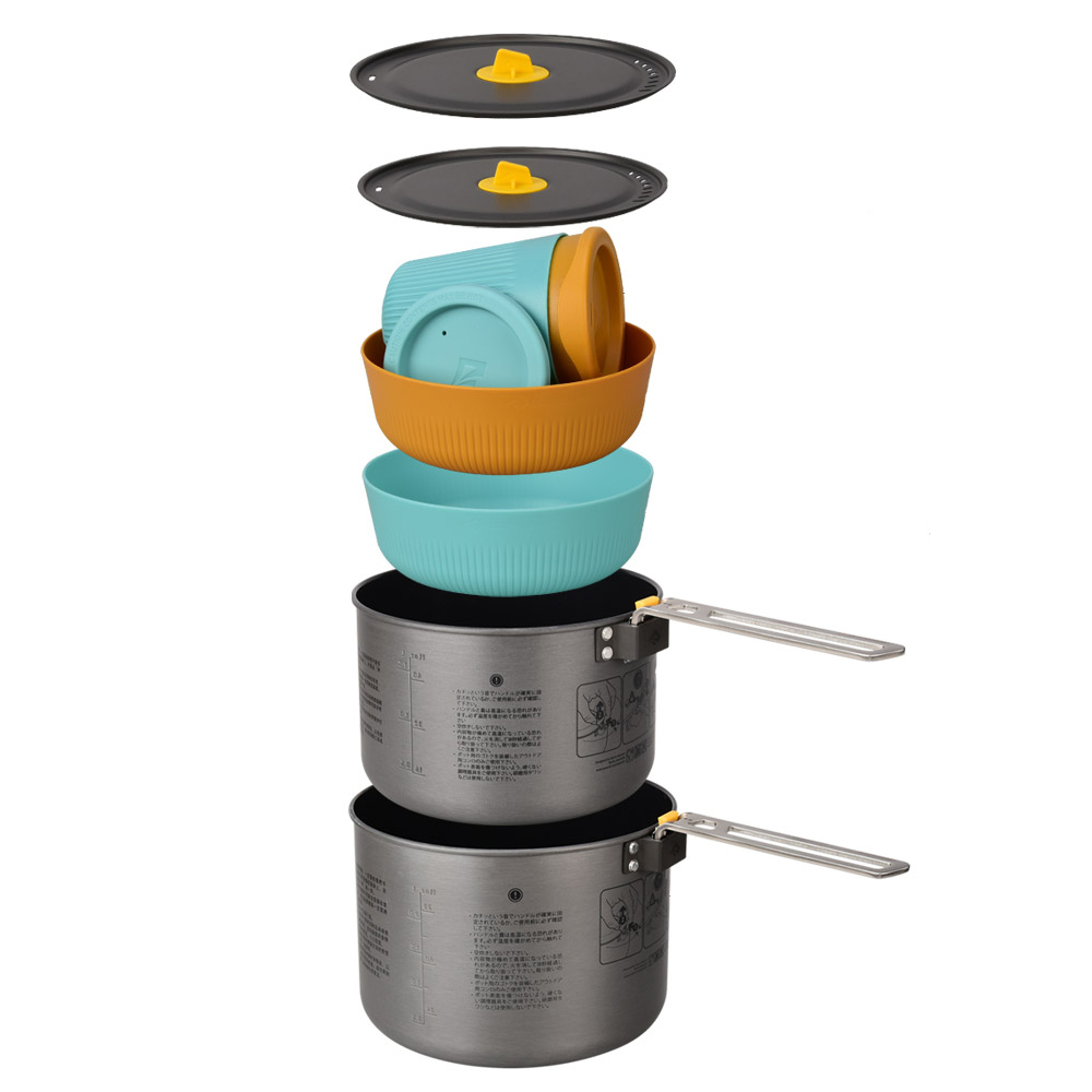 씨투써밋 프론티어 팟 코펠 세트 캠핑 4종 6개 경량 백패킹 냄비