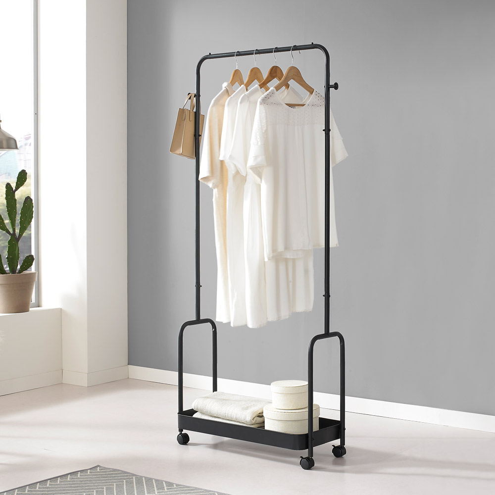 시스템행거 철제 드레스룸 옷걸이 행거 스탠드 옷걸이 2단 트롤리