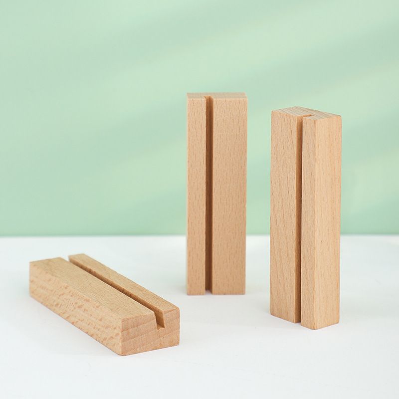 원목 우드 명함꽂이 카드 엽서 메모 가격표 사진 명함 거치대 스토니처 꽂이 홀더 - 상세 이미지 2