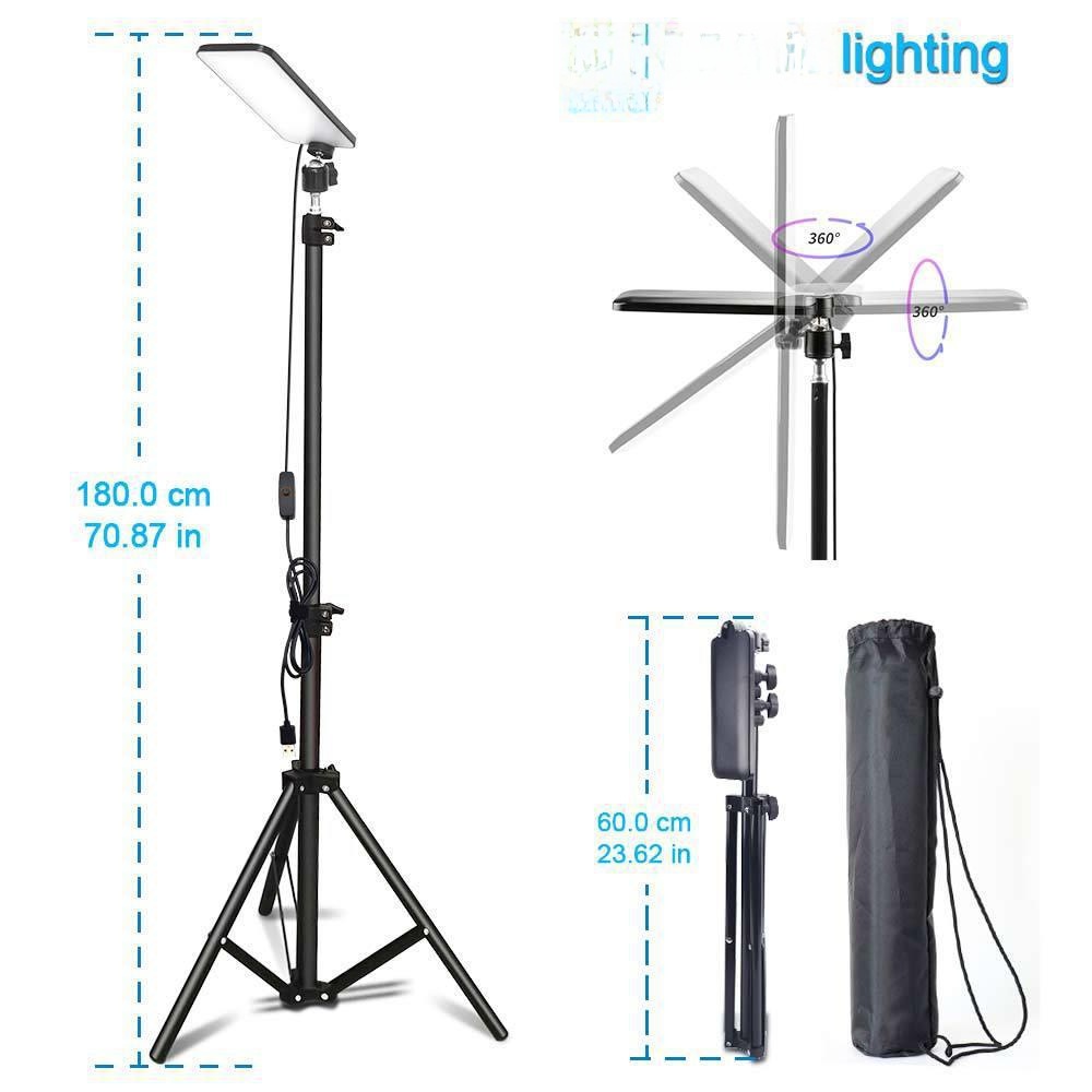 삼발이 LED 스탠드 라이트 다용도 LED 캠핑라이트 낚시용 휴대용 USB 전원 작업램프 - 상세 이미지 3