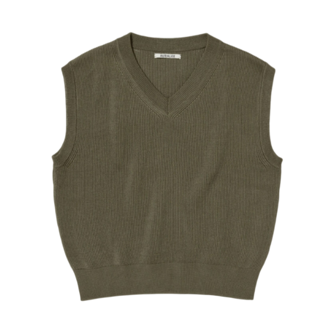 오라리 조끼 FLAT YARN RIB KNIT VEST 25SS 남자 남성 니트 - 상품 이미지