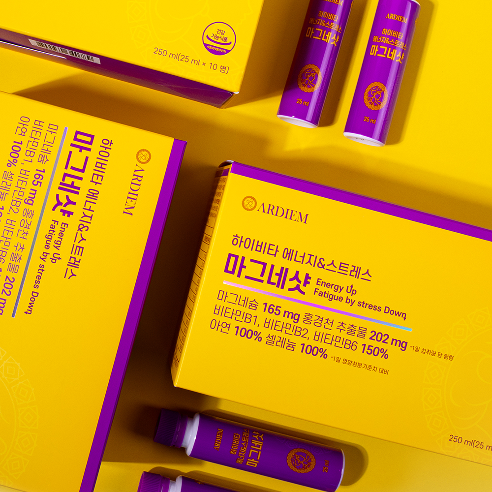 아르디엠 하이비타 에너지&스트레스 마그네샷 250ml 10개입, 1개 - 상세 이미지 3