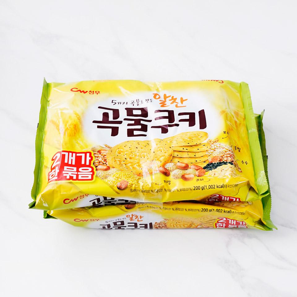 메가마트 청우 알찬곡물쿠키 200gx2 - 상세 이미지 2