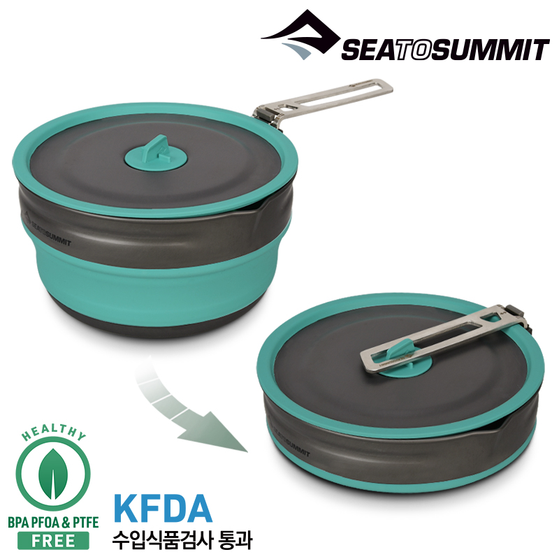 씨투써밋 프론티어 팟 2.2L 접이식 코펠 캠핑 냄비 폴딩 백패킹 경량