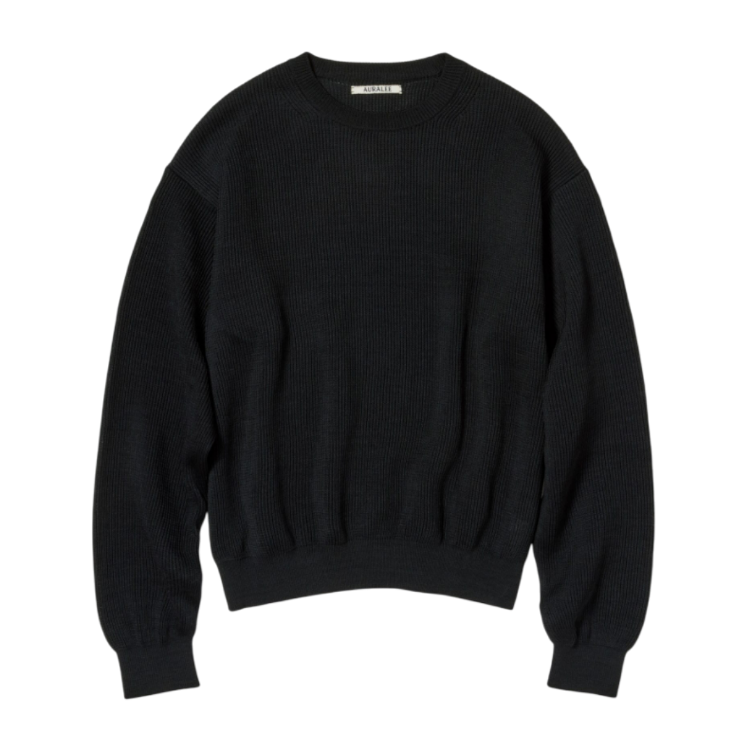 오라리 긴팔티 FLAT YARN RIB KNIT P O 25SS 남자 남성 니트 티셔츠 - 상품 이미지