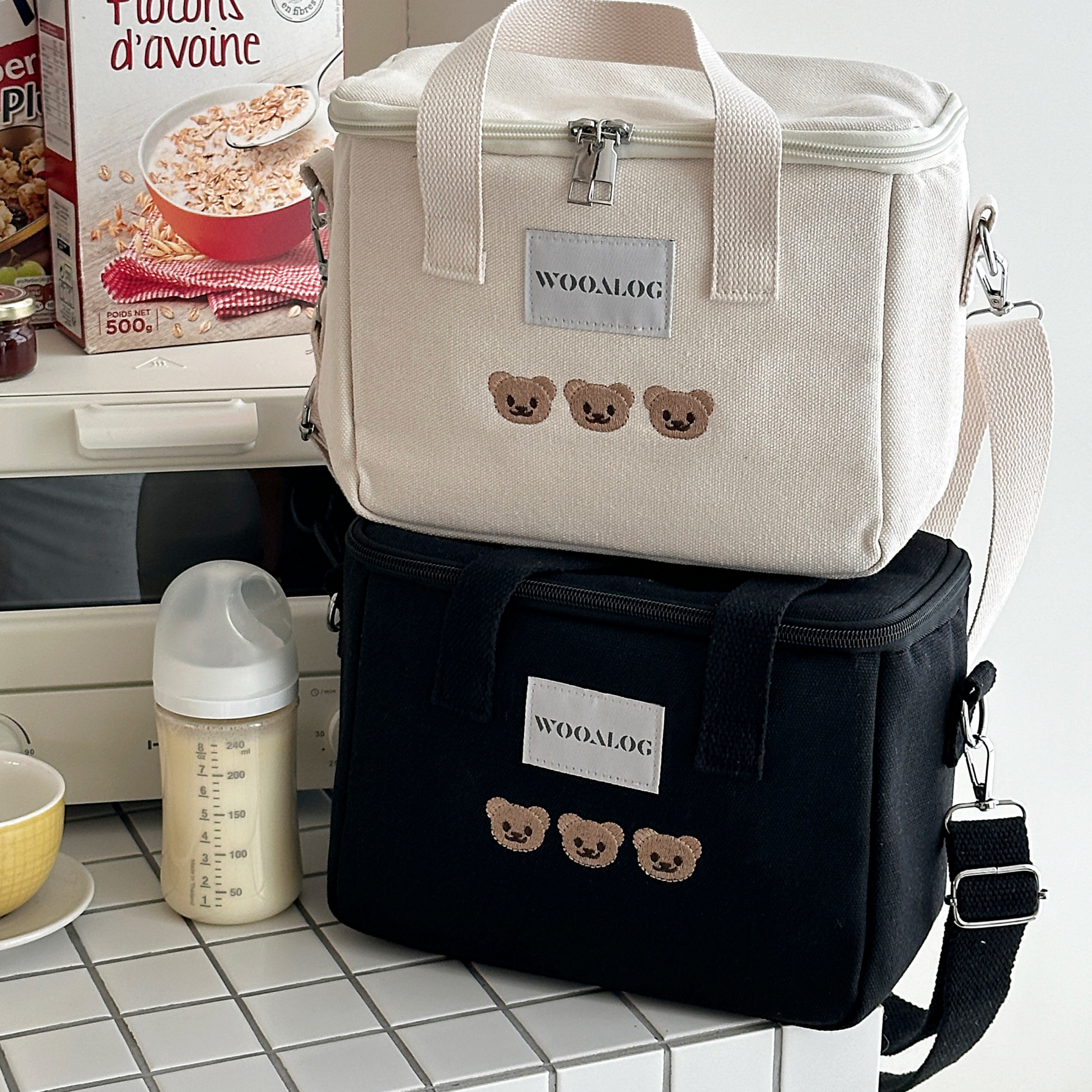 우아로그 이유식보냉백 보온 도시락가방 런치