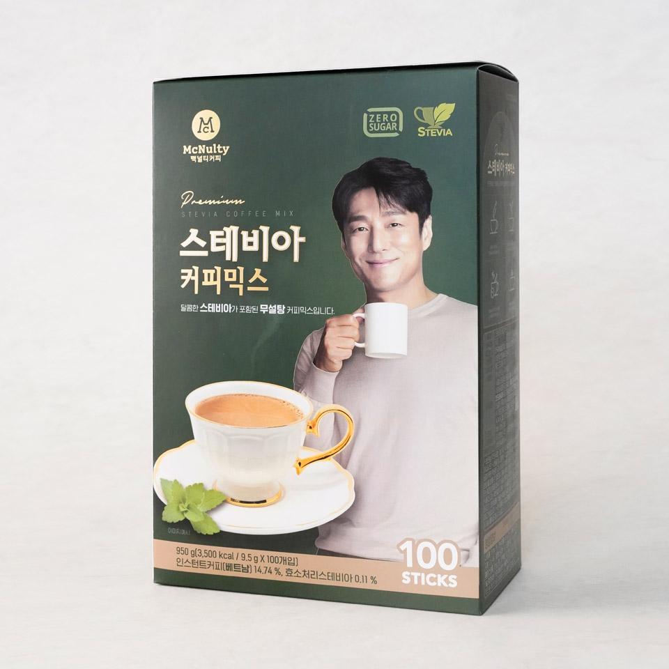 메가마트 맥널티 스테비아 커피믹스 9.5gx100개입 - 상세 이미지 2