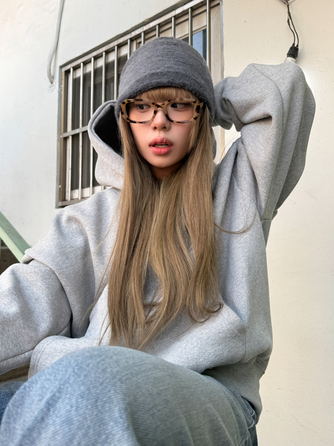 [30%할인/블루라이트차단] 파드 스퀘어 호피 봄코디 뿔테 안경 4color 상세 이미지 9