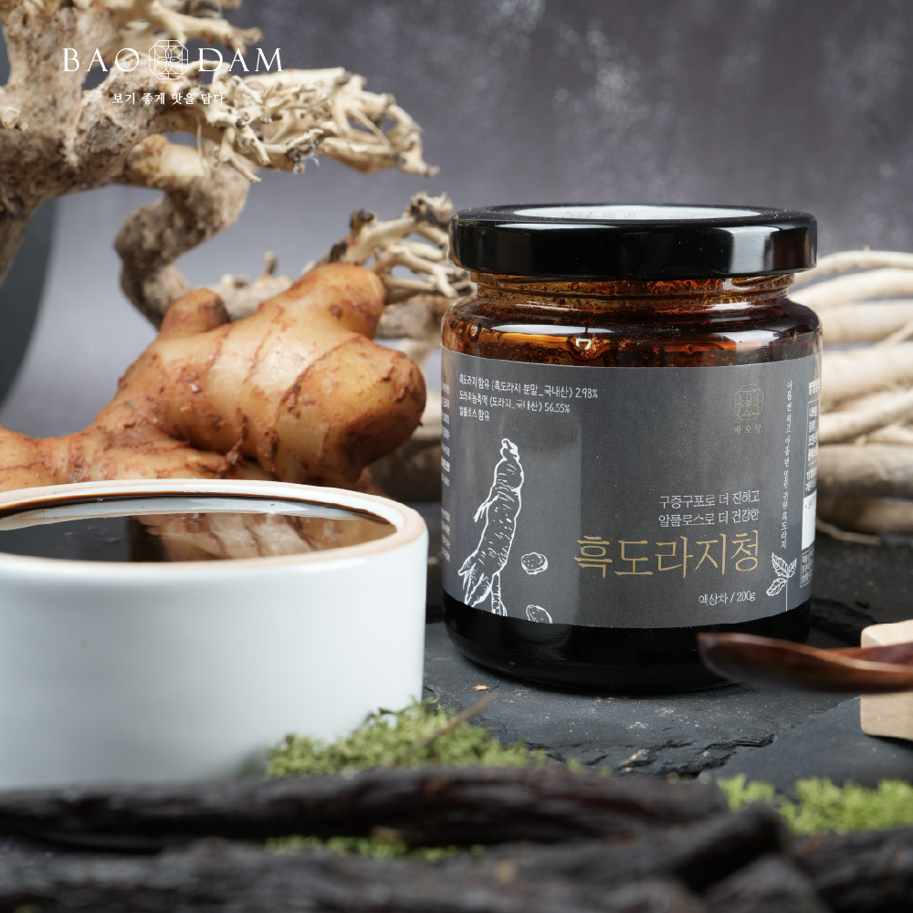 알룰로스 흑도라지청 구증구포 도라지고 진액 국산 생강 200g