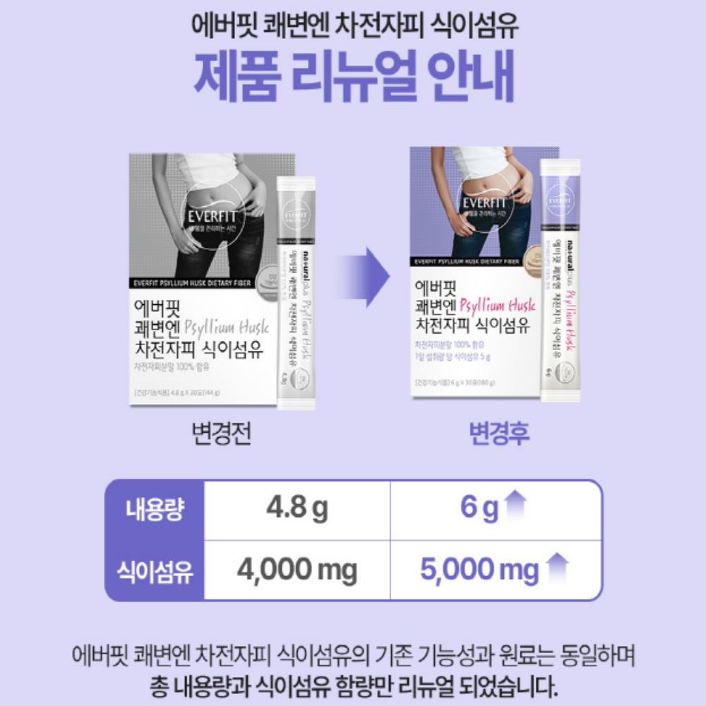 질경이씨앗 차전자피 수용성 불용성 식이섬유 스틱 - 상세 이미지 3