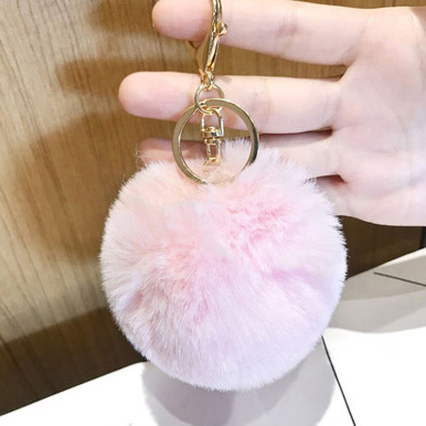 예쁜 방울 폼폼이 키링 폼폼 열쇠고리 털 먼지 가방 장식 자동차 키홀더