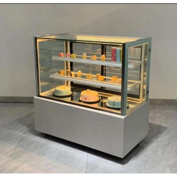 까페 빵 케이크 디스플레이 쇼케이스 진열대 Single-Temperature Bakery Pastry Refrigerator Air-Cooled Glass Door Cake Dis... 