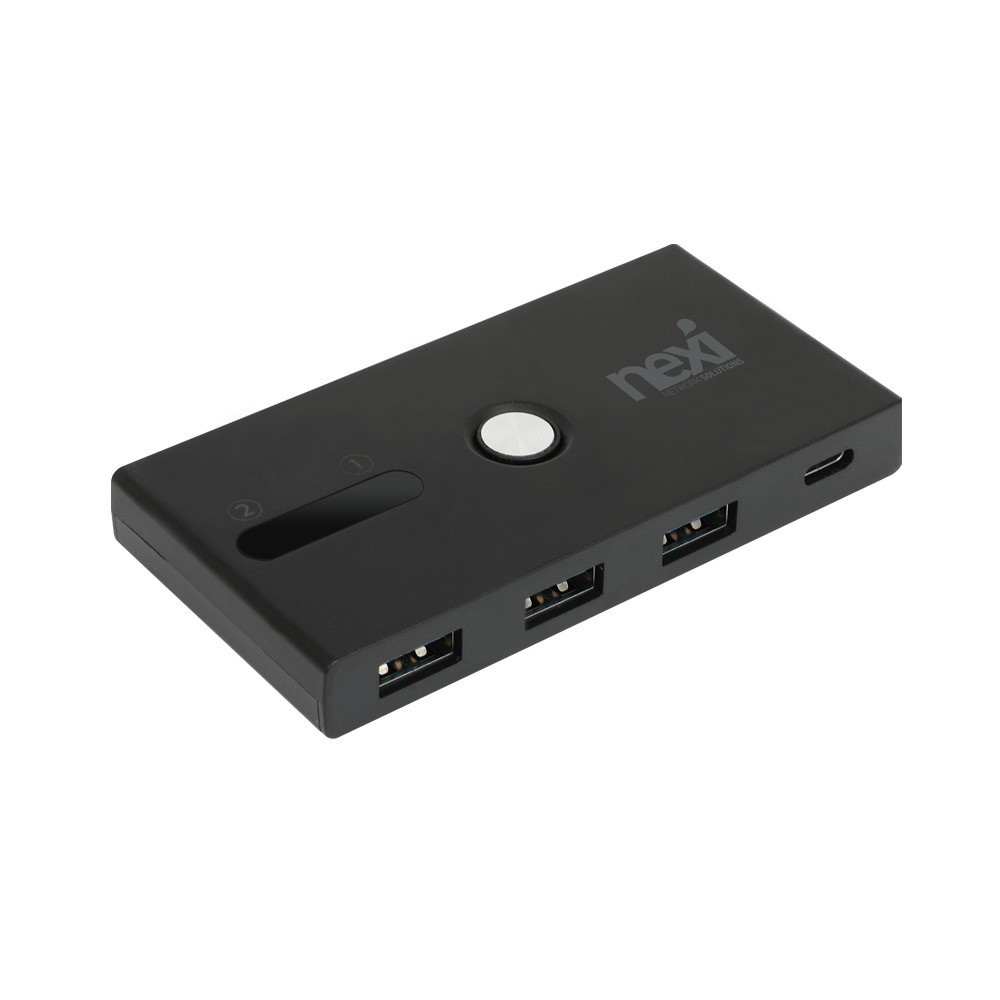 넥시 USB 스위치 선택기 2포트 수동 USB3.0 셀렉터 - 상세 이미지 2