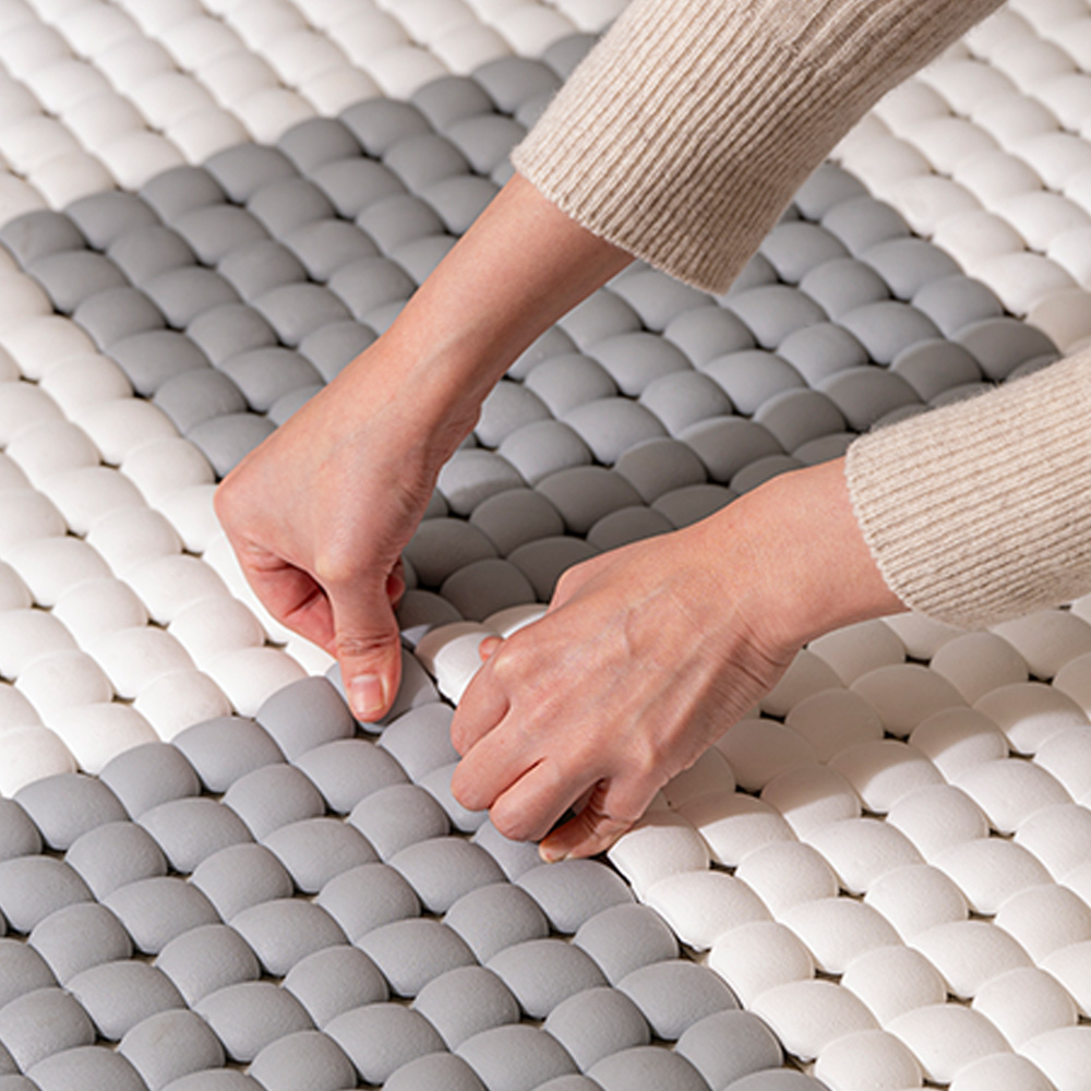 아가드 구름 쿠션 PVC 매트 6입 욕실 미끄럼방지 매트 물빠짐 논슬립