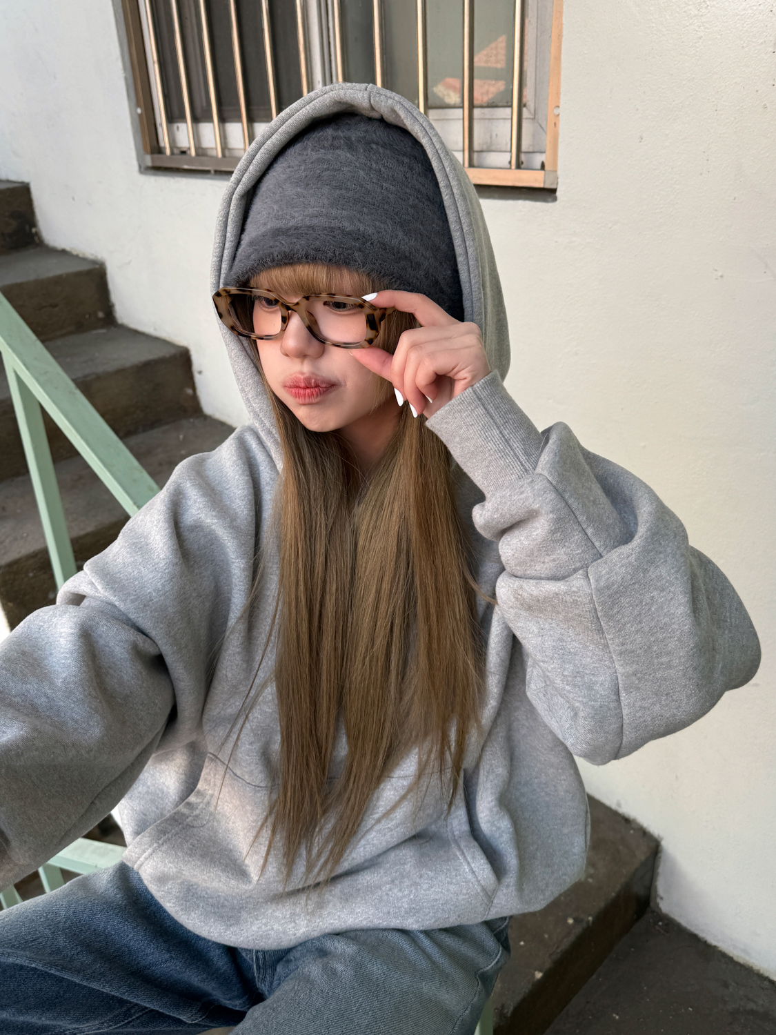 [30%할인/블루라이트차단] 파드 스퀘어 호피 봄코디 뿔테 안경 4color 상세 이미지 2