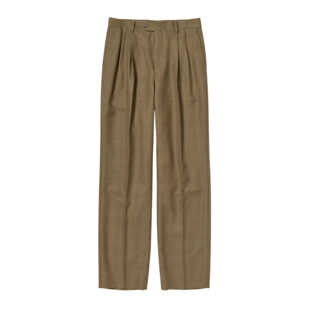 오라리 바지 BLUEFACED WOOL TWO-TUCK SLACKS 25SS - 상품 이미지