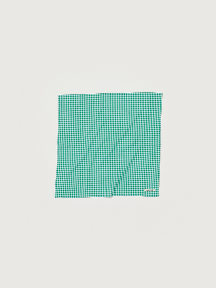 오라리 스카프 AIRY LIGHT COTTON CHECK 25SS - 상세 이미지 2