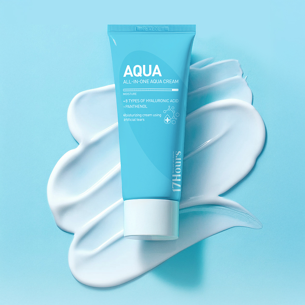 17아워즈 올인원 아쿠아크림 수분크림 히알루론산 60ml 악건성 - 상품 이미지
