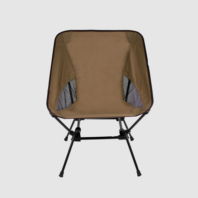 KOOLMAN 쿨맨 캠핑 의자 백패킹 스퀘어 경량 체어 접이식 숏, 라이트브라운, 1개