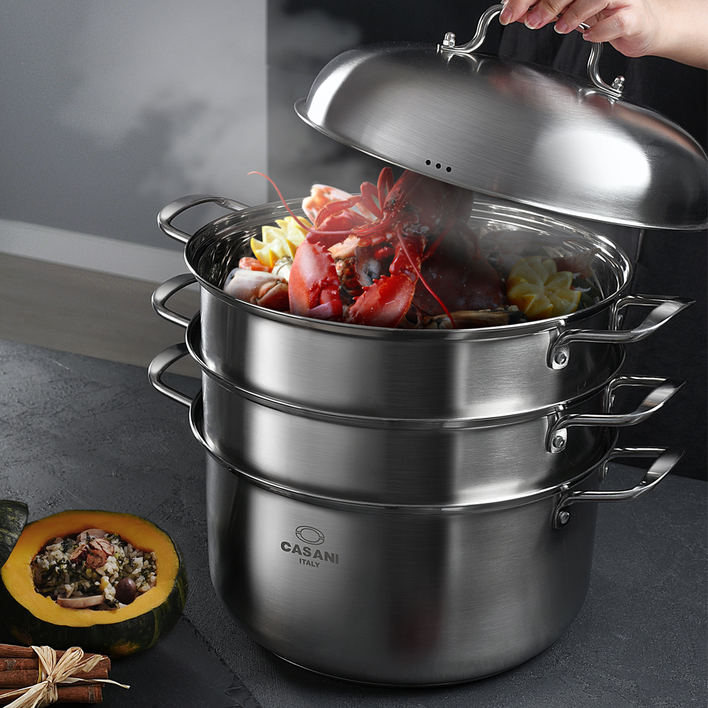 까사니 쿠치나 IH 3단찜솥 32cm - 상품 이미지