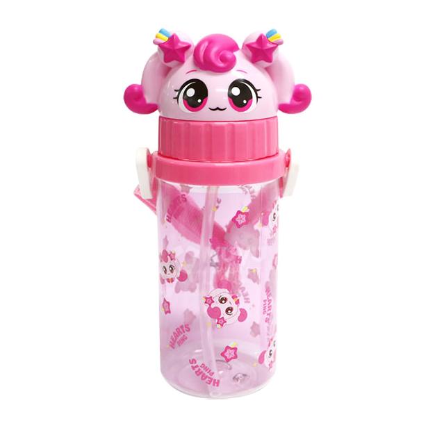 캐치티니핑 물통 입체 빨대 스트랩 물병 티니핑물통