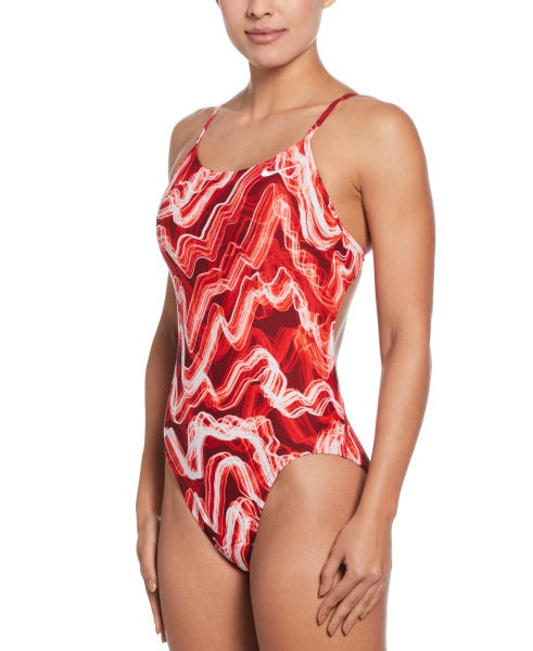 나이키스윔 Lightning Cut Out One Piece University Red - 상세 이미지 2