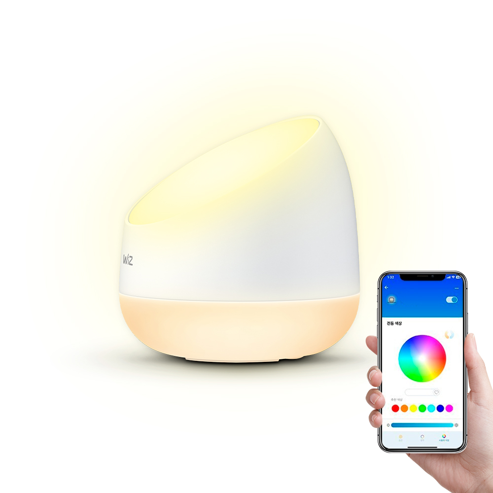 위즈 스마트 테이블등 무드등 수면등 스콰이어 Matter IoT - 상품 이미지