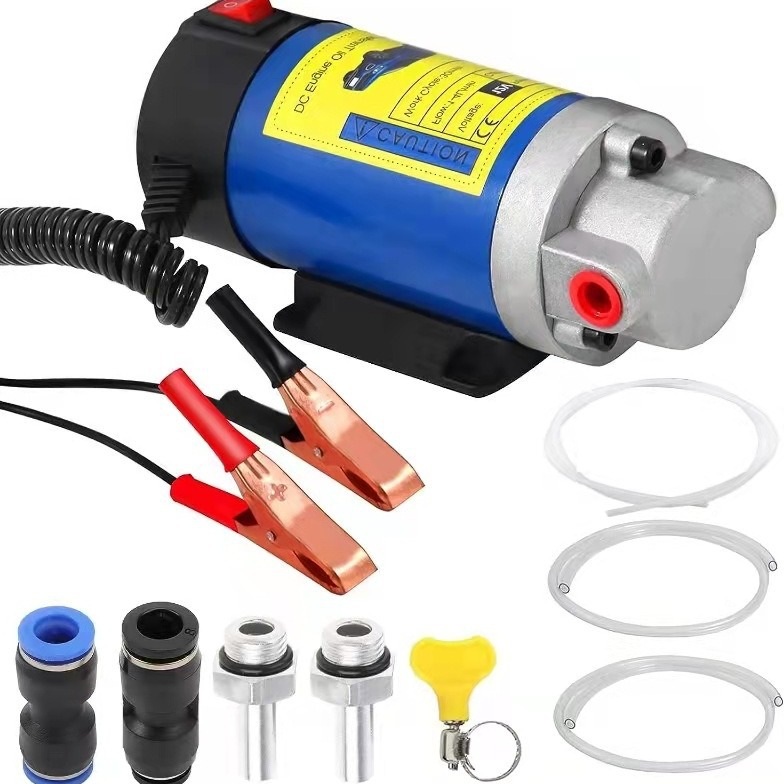 휴대용 12V 100W 오일 추출 펌프 강력한 사이펀도구 오일 원유 연료추출 Electric Oil Pump - 메인 이미지