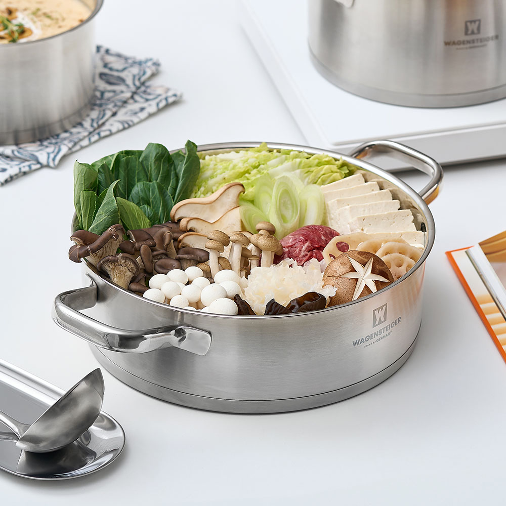 바겐슈타이거 티프 IH 스텐 냄비 전골 26cm 인덕션 3중바닥 푸어링림