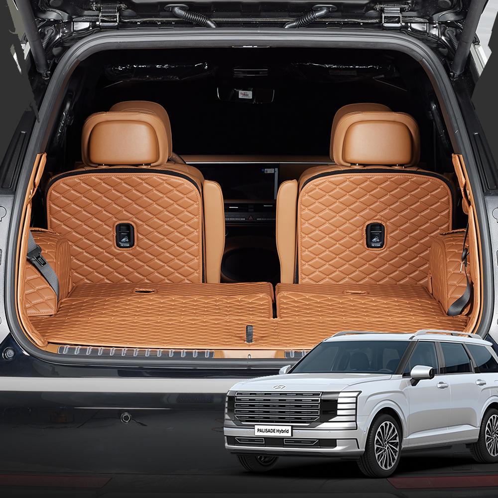 메이튼 디올뉴 팰리세이드 트렁크매트 풀커버 세트 트렁크 커버 7인승 수동 폴딩 가솔린 KK110