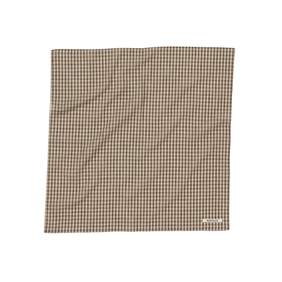오라리 스카프 AIRY LIGHT COTTON CHECK 25SS - 상품 이미지
