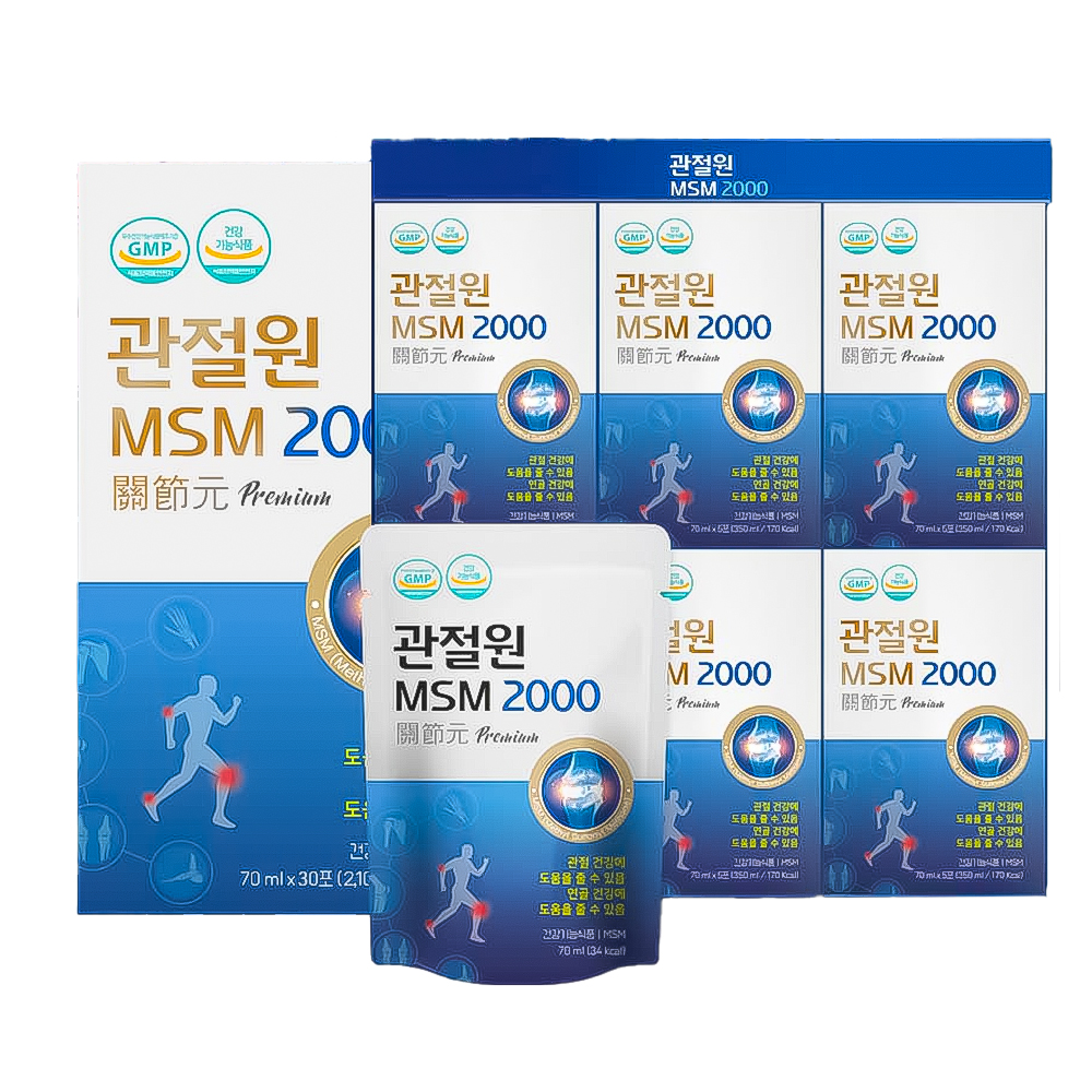 MSM 식이유황 무릎관절 연골 건강기능식품 30포, 1개