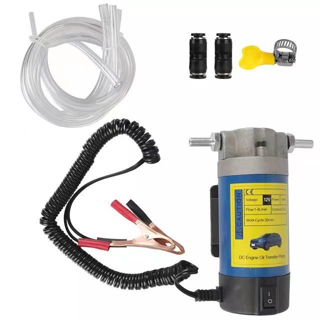 휴대용 12V 100W 오일 추출 펌프 강력한 사이펀도구 오일 원유 연료추출 Electric Oil Pump - 상세 이미지 4
