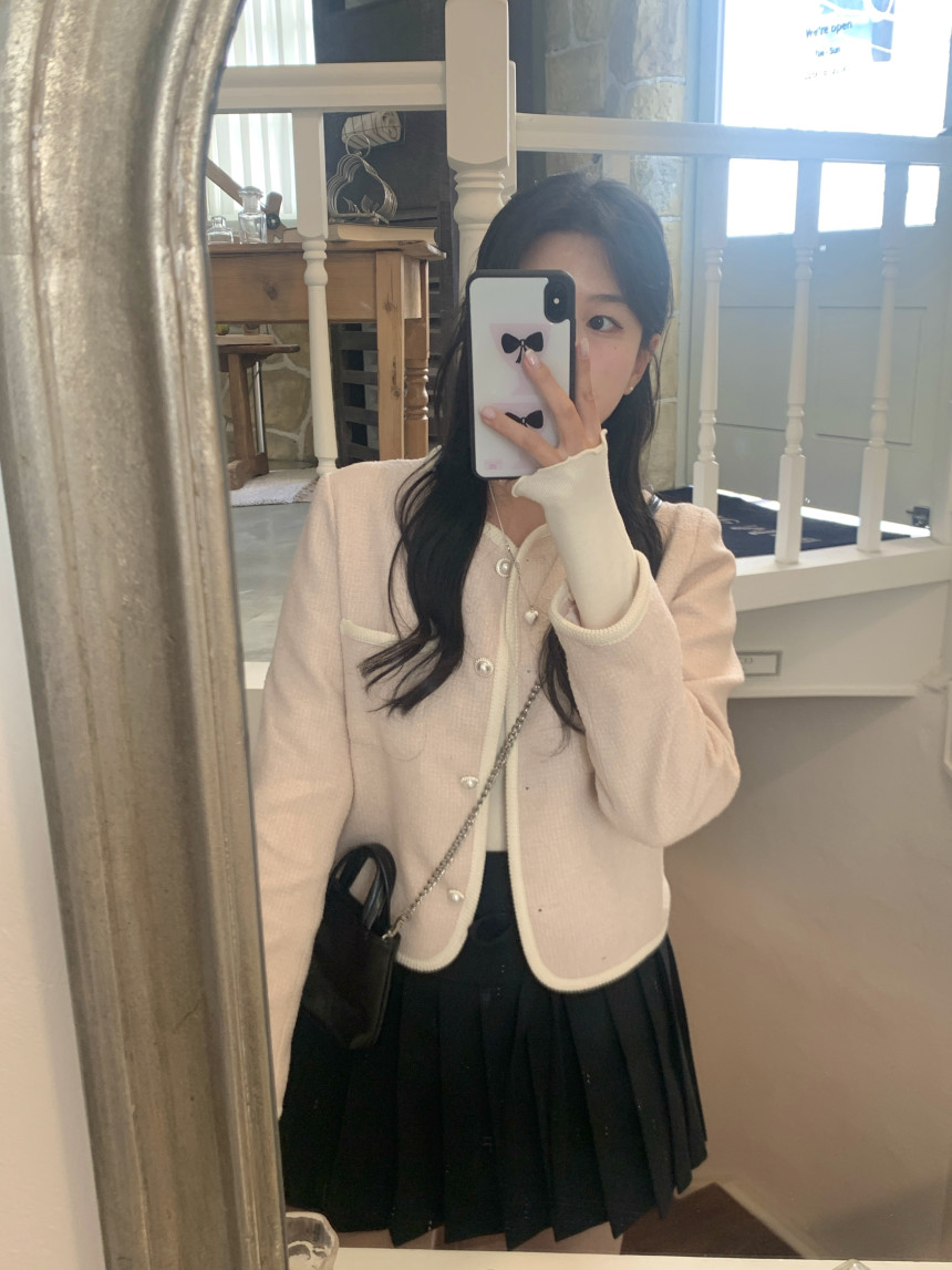 [MADE🎀/당일발송🤍] 슈어 리본 플리츠 스커트 (2col) 상세 이미지 46