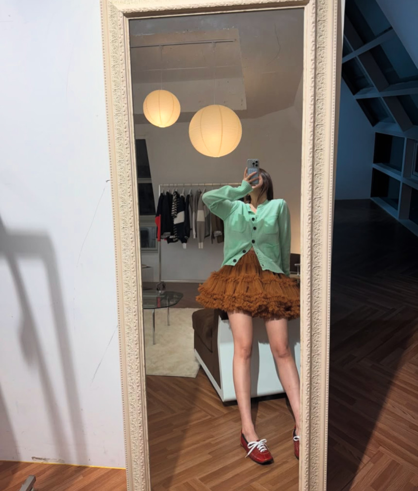 eggis 에그이즈 퍼즈 레이스 캉캉 밴딩 미니 레이스 프릴sk 상세 이미지 19
