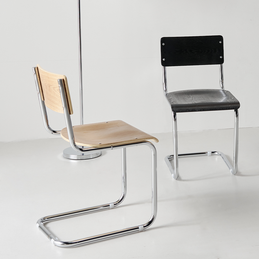 오드 미드센츄리 원목 의자 철제 카페