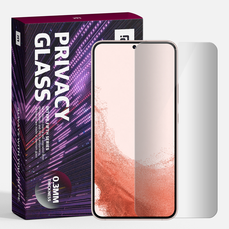 인타입 프라이버시 강화유리 사생활보호필름 갤럭시S22, 2매입 제품 이미지