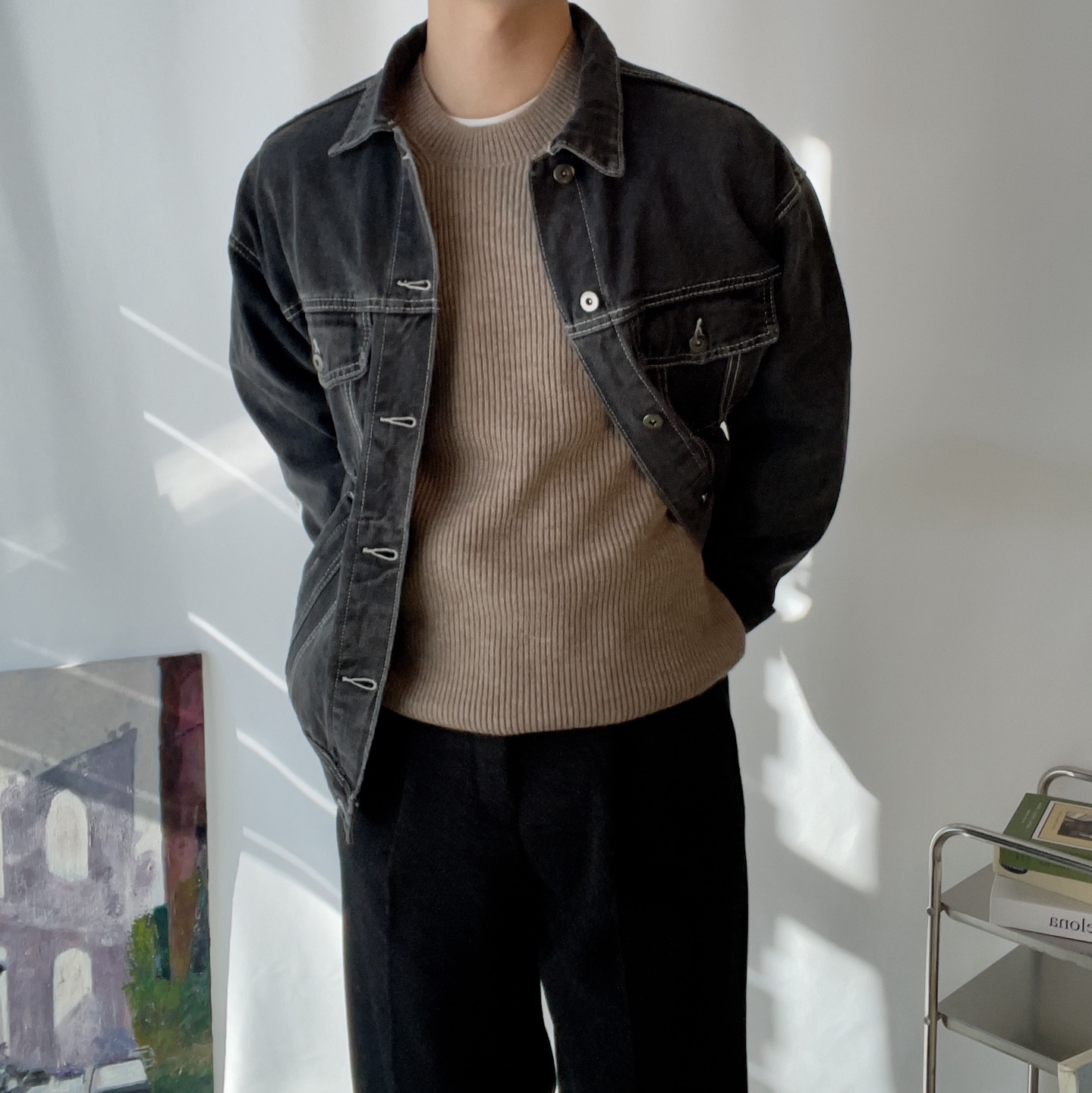 워시드 남자 데님자켓 청자켓 - 상세 이미지 2