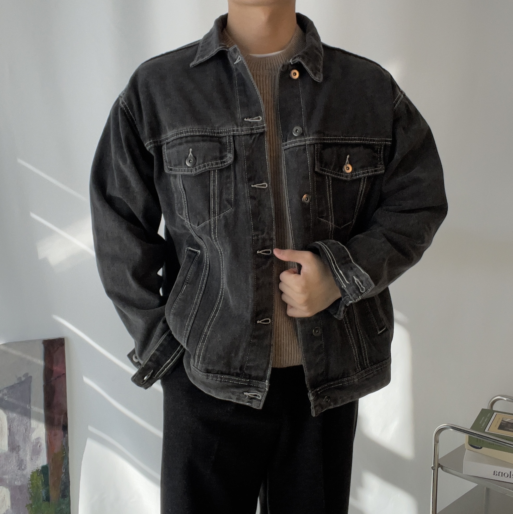 워시드 남자 데님자켓 청자켓 이미지 6