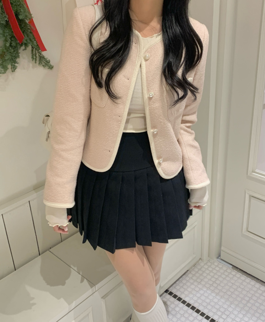 [MADE🎀/당일발송🤍] 슈어 리본 플리츠 스커트 (2col) 상세 이미지 41